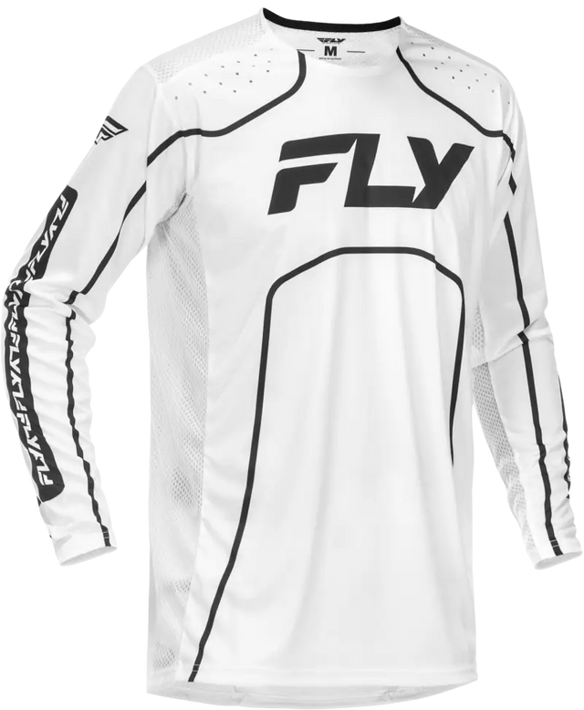 Rayce Bicycle Jersey White/Black Sm - FLY RACING