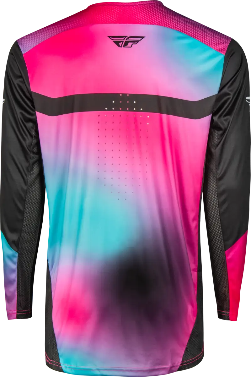Rayce Bicycle Jersey Fuschia/Black/Teal Lg - FLY RACING