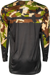 Rayce Bicycle Jersey Black/Camo Lg - FLY RACING