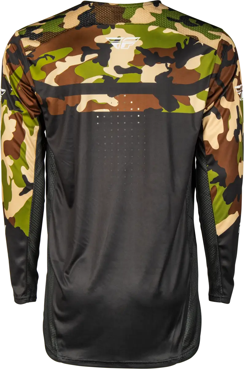Rayce Bicycle Jersey Black/Camo Lg - FLY RACING