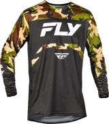 Rayce Bicycle Jersey Black/Camo Lg - FLY RACING