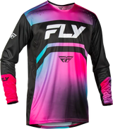 Rayce Bicycle Jersey Fuschia/Black/Teal 2x - FLY RACING