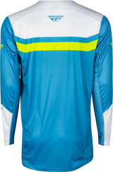 Rayce Bicycle Jersey Blue/White/Lime Green Xl - FLY RACING