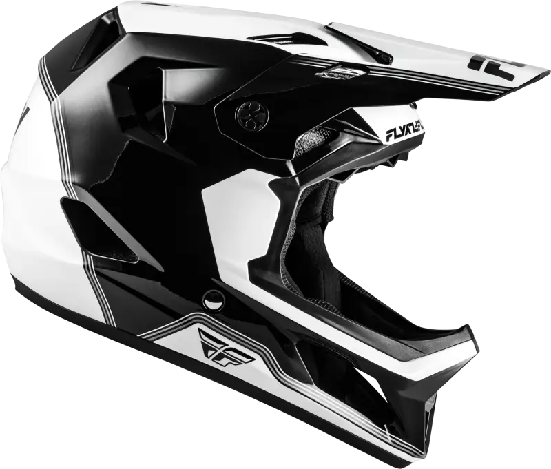 Rayce Repeat Bicycle Helmet Black/White Md - FLY RACING