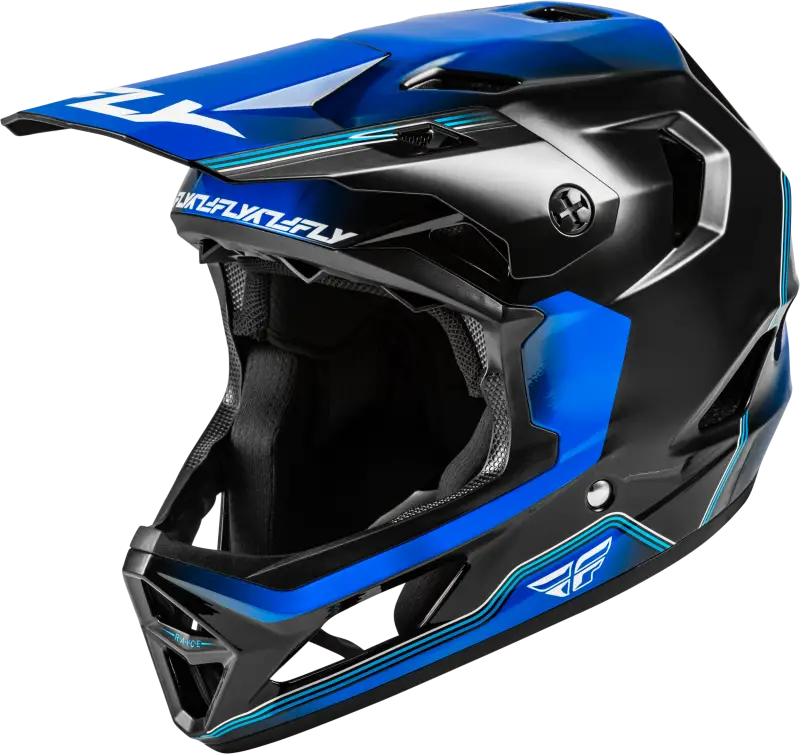 Rayce Repeat Bicycle Helmet Black/Blue Xs - FLY RACING
