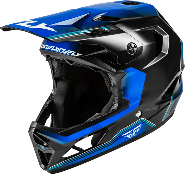 Rayce Repeat Bicycle Helmet Black/Blue Xs - FLY RACING