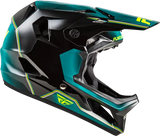 Rayce Repeat Bicycle Helmet Black/Teal/Hi Vis Xs - FLY RACING