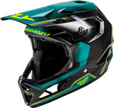 Rayce Repeat Bicycle Helmet Black/Teal/Hi Vis Xs - FLY RACING
