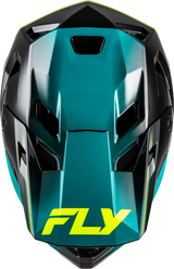 Rayce Repeat Bicycle Helmet Black/Teal/Hi Vis Xs - FLY RACING