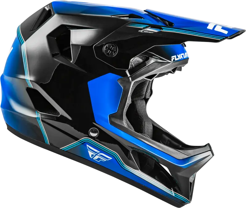 Rayce Repeat Bicycle Helmet Black/Blue Md - FLY RACING