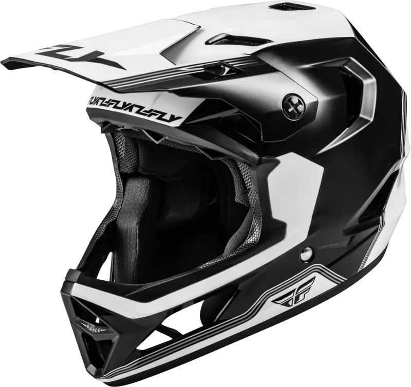 Rayce Repeat Bicycle Helmet Black/White Sm - FLY RACING