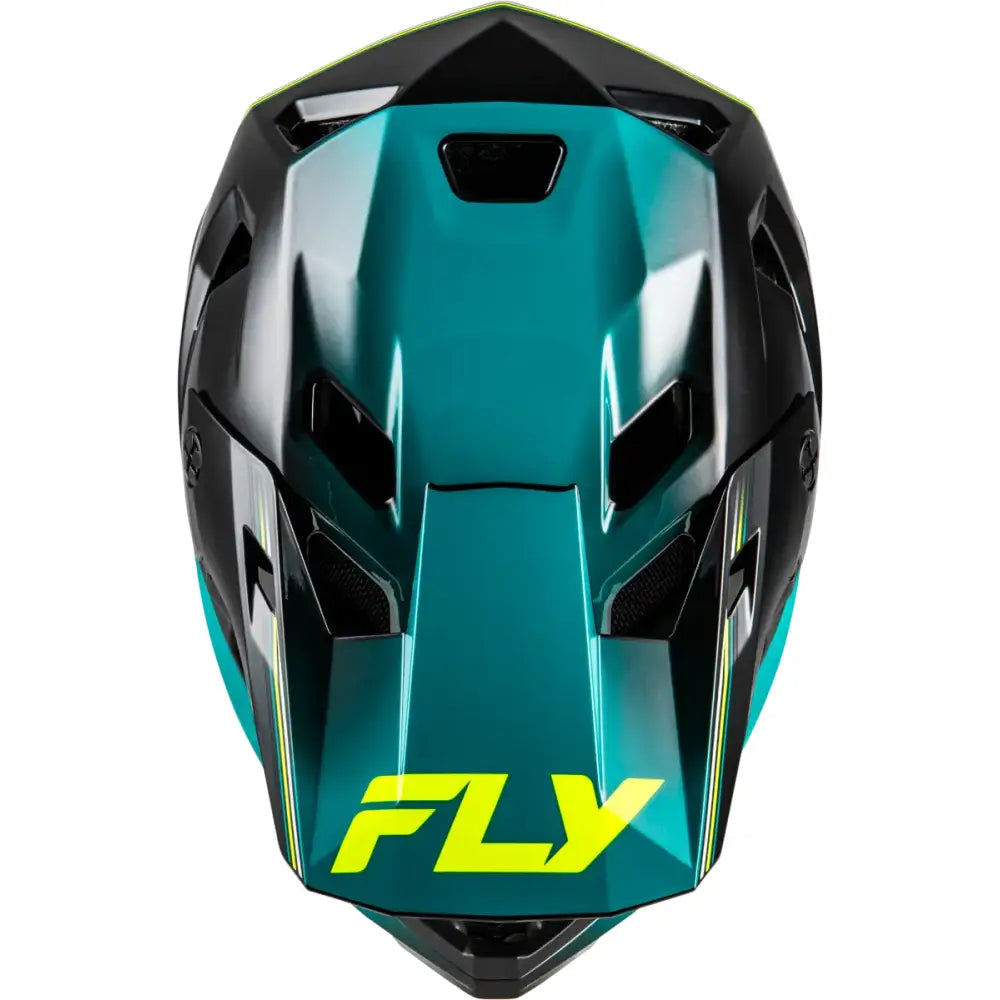 Rayce Repeat Bicycle Helmet Black/Teal/Hi Vis Xl - FLY RACING