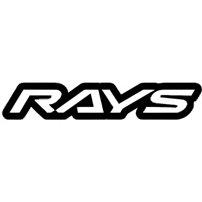 Black and white RAYS logo on Rays Aluminum 75mm hub ring for WHC75641