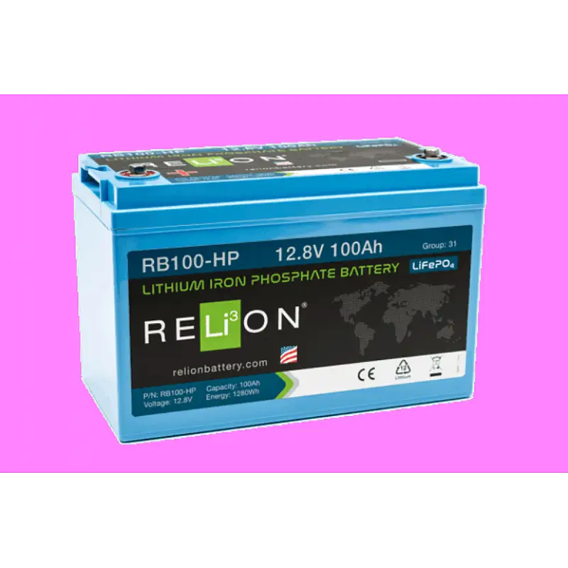 RB100 Relion 12.8V 100Ah 4Sc Lifepo4 - Battery