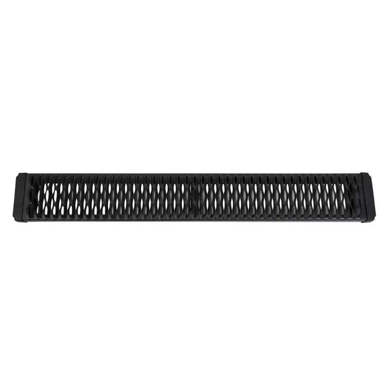 Black metal grate on RBA011TI Trailfx Aggressive Running Board for rugged look