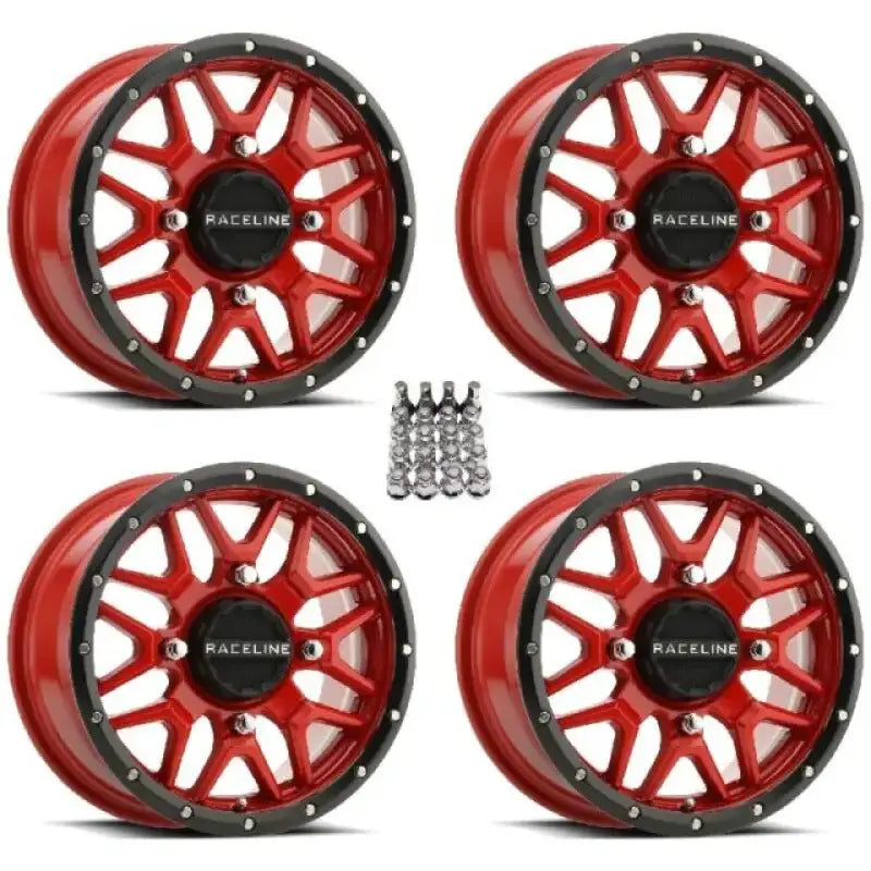 RBL-15R-A14-RING-16 Raceline Squad Bdlk Ring 15 Inch Red 16 Hole W/Red Decal - Wheel Components