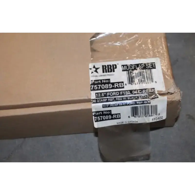 RBP Mudflap Rear Set for Ford F150 with RBP-757230 Bracket Set Rear
