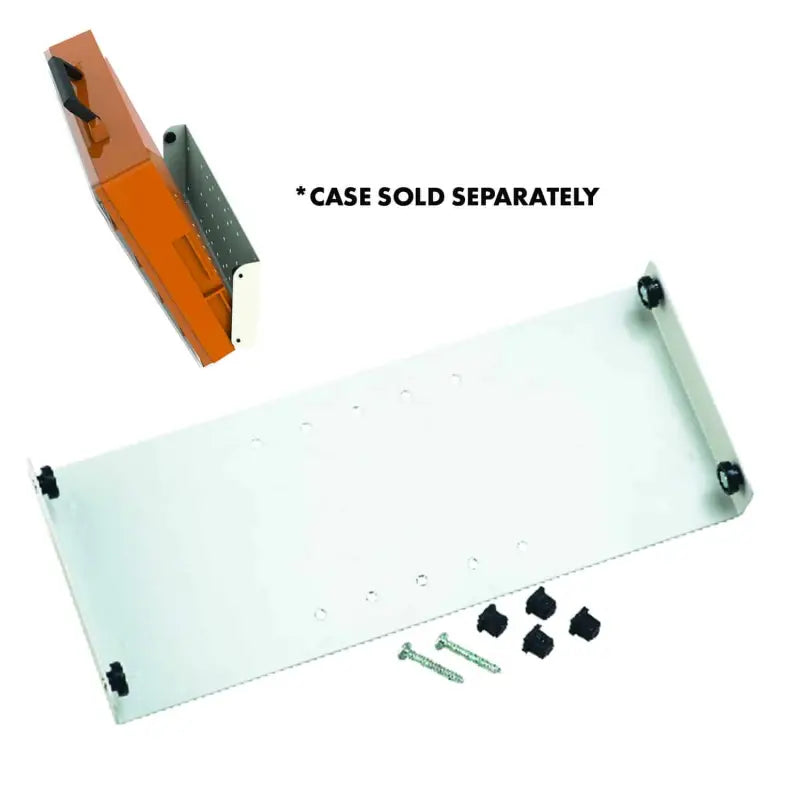 Metal mounting plate with hardware inside RC002/CL Rolacase plastic parts carry case
