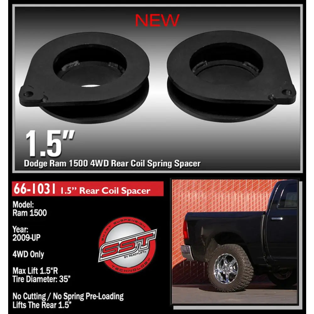 Readylift Economical And Easily Installed Coil Spring Spacer 66-1031 - 09-11 Ram RR