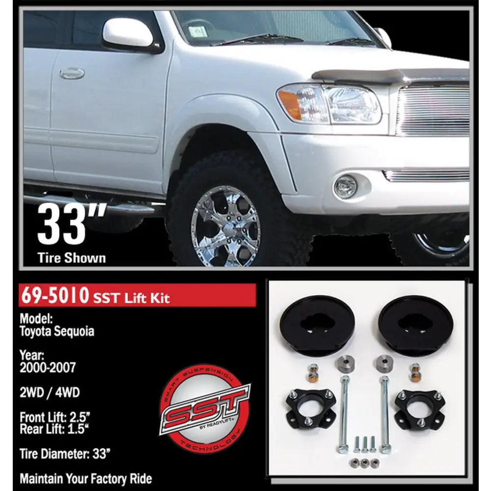 Readylift Retain Factory Ride Quality Lift Kit Suspension 69-5010 - Toyota Secoia 03