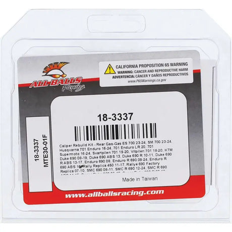Caliper Rebuild Kit Rear - ALL BALLS