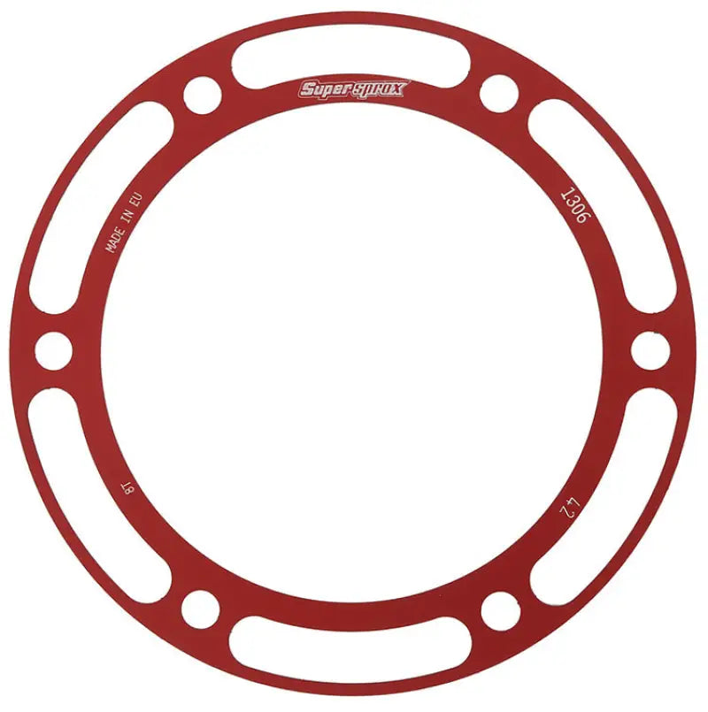 SUPERSPROX Rear Edge Sprkt Color Disk Alu 42t 530 Red Hon for Powersports