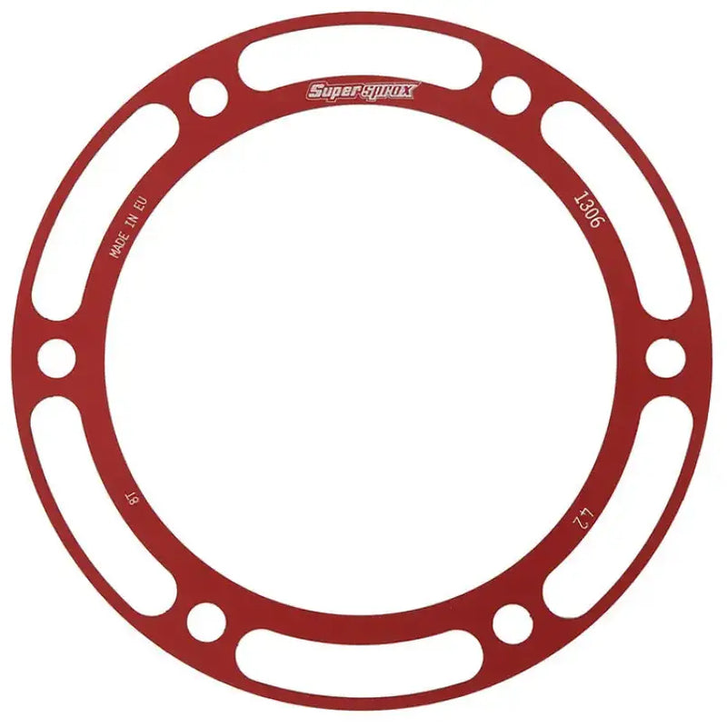 SUPERSPROX Rear Edge Sprkt Color Disk Alu 42t 530 Red Hon for Powersports