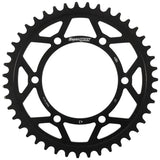 SUPERSPROX Rear Edge Sprocket Steel 43t 520 Blk Hon/Kaw/Suz/Yam for Powersports