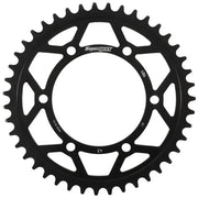 SUPERSPROX Rear Edge Sprocket Steel 43t 520 Blk Hon/Kaw/Suz/Yam for Powersports