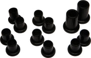 Black cylindrical rear independent suspension bushings with flared bases for easy install