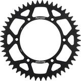 Black metal rear sprocket aluminum 49t for Yamaha 520 chain upgrade