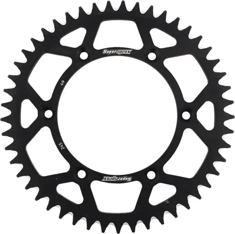 Black metal rear sprocket aluminum 49t for Yamaha 520 chain upgrade