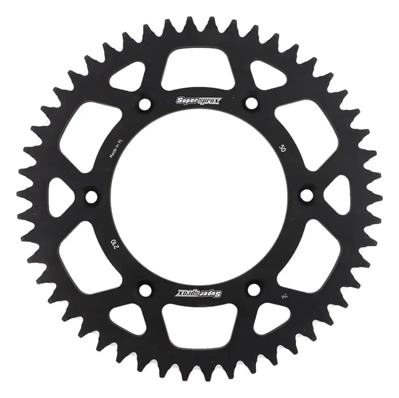 SUPERSPROX Rear Sprocket Aluminum 50t 520 Blk Hon for Powersports