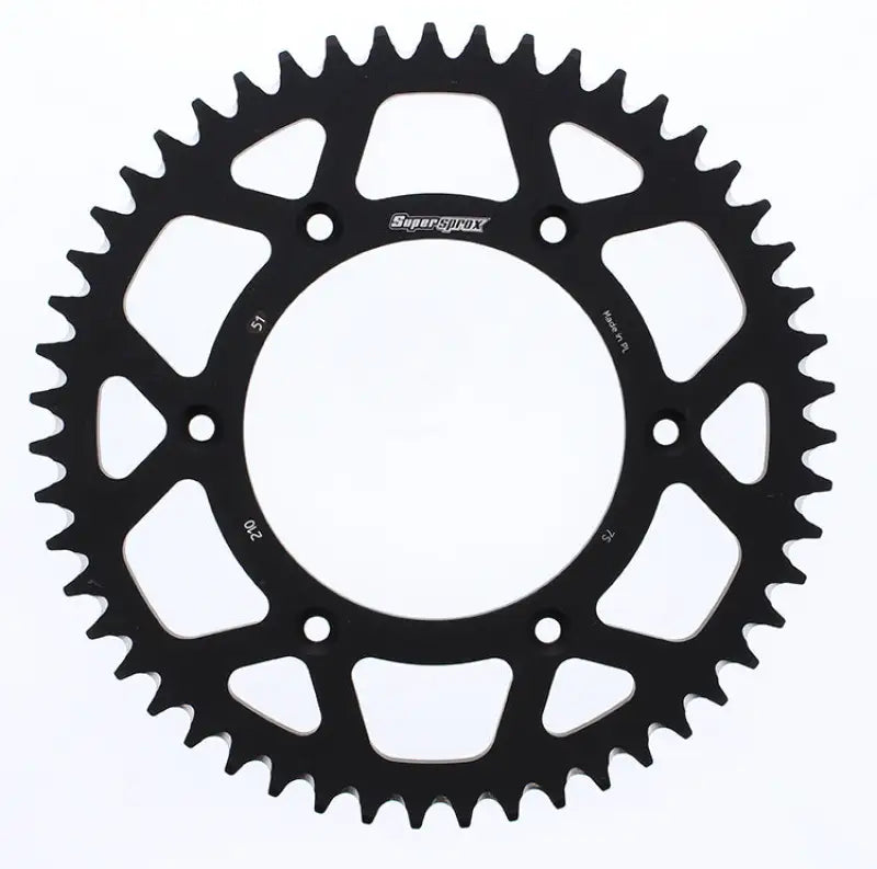 SUPERSPROX Rear Sprocket Aluminum 51t 520 Blk Hon for Powersports
