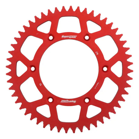 Red metal motorcycle rear sprocket aluminum 52t with bolt pattern for Hon bikes