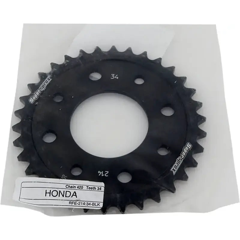 Rear Sprocket Steel 34t 420 Blk Hon 