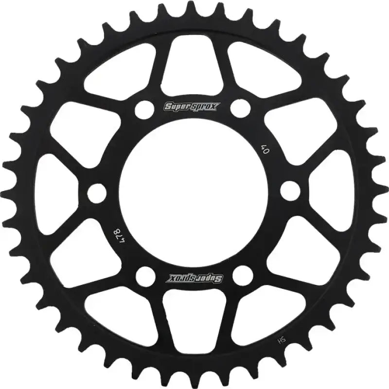 Rear Sprocket Steel 40t 520 Blk Kaw/Pol - Powersports