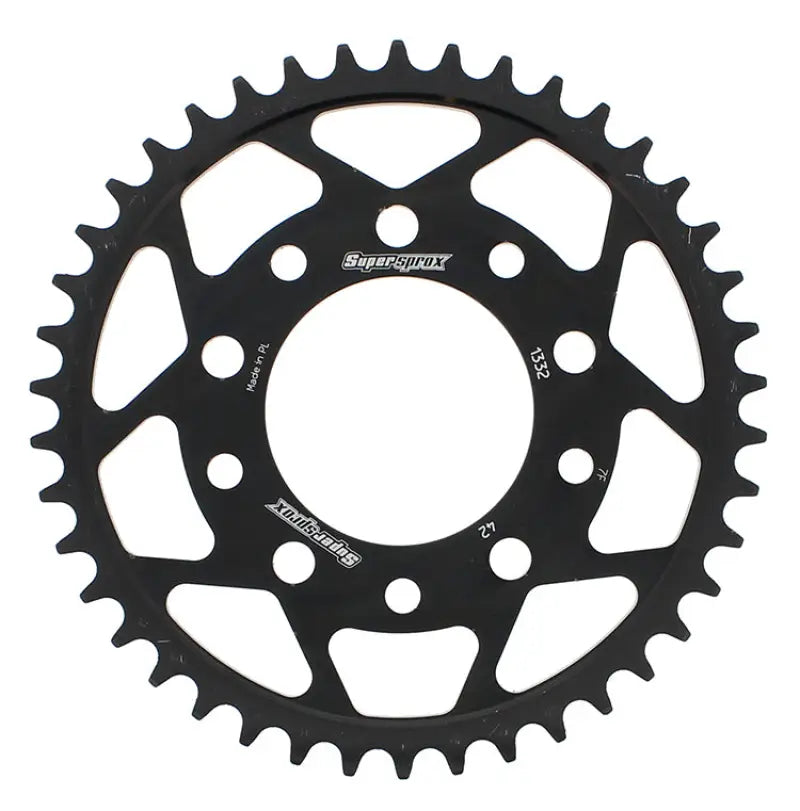 SUPERSPROX Rear Sprocket Steel 42t 525 Blk Hon/Tri for Powersports