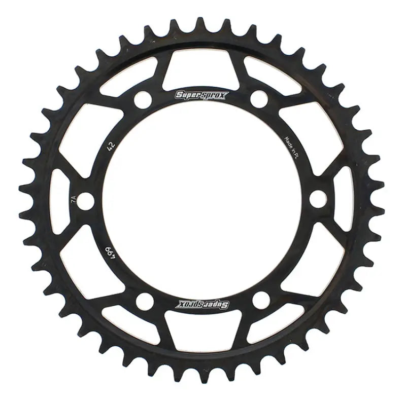 SUPERSPROX Rear Sprocket Steel 42t 530 Blk Kaw for Powersports