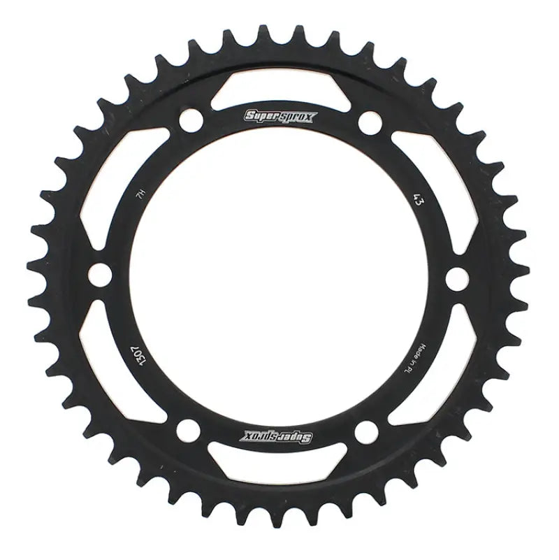 SUPERSPROX Rear Sprocket Steel 43t 525 Blk Hon for Powersports