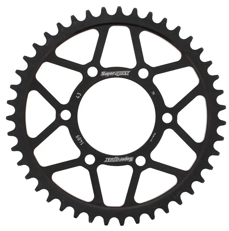 SUPERSPROX Rear Sprocket Steel 43t 525 Blk Kaw for Powersports