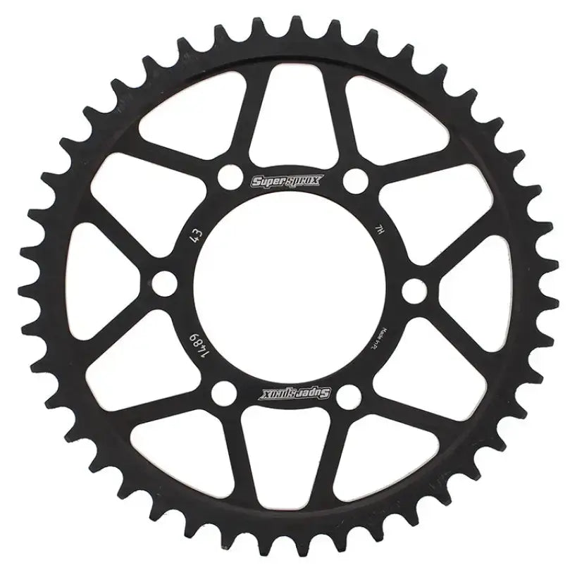 SUPERSPROX Rear Sprocket Steel 43t 525 Blk Kaw for Powersports