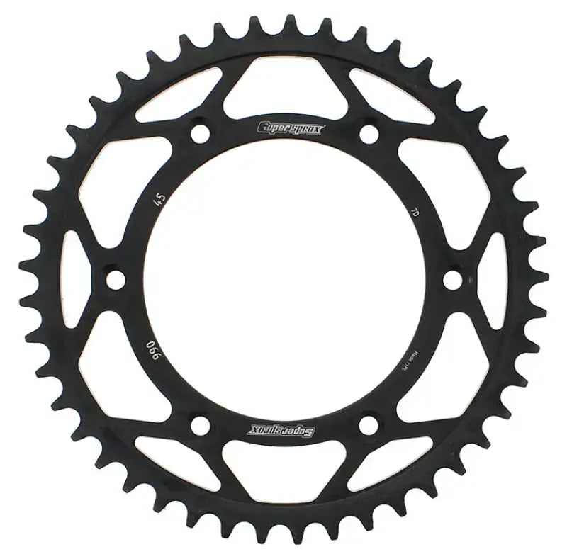 SUPERSPROX Rear Sprocket Steel 45t 520 Blk Hus/Husq/Ktm for Powersports