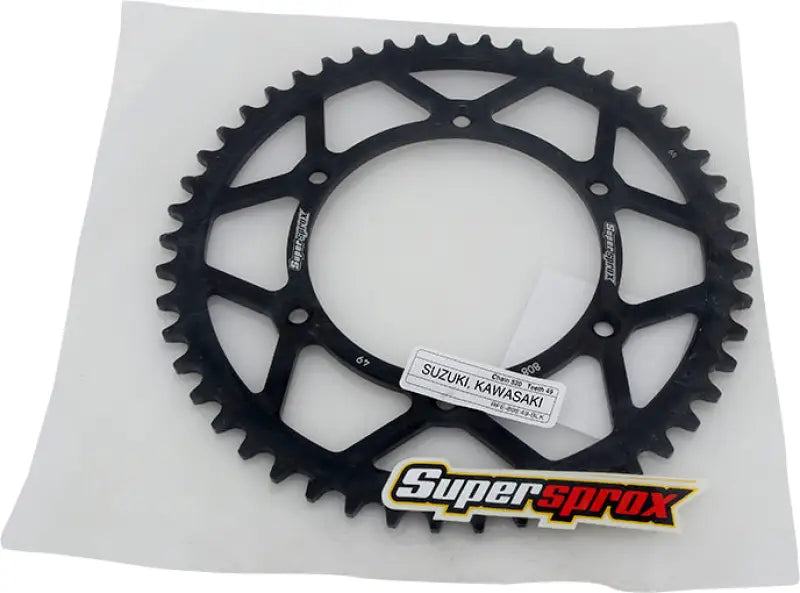 Rear Sprocket Steel 49t 520 Blk Suz 