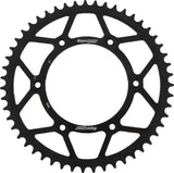 Black steel rear sprocket with 51 teeth for Husqvarna and KTM motorcycles