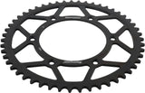Black motorcycle rear sprocket steel 51t with multiple spokes for Husqvarna and KTM