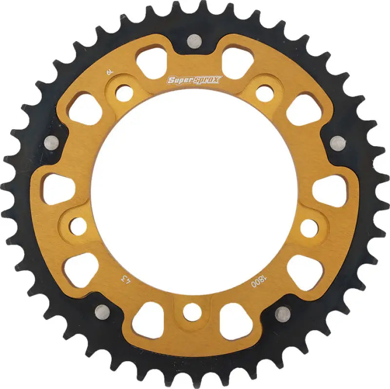 Rear Stealth Sprocket Alu/Stl 43t 530 Gld Suz/Tri 