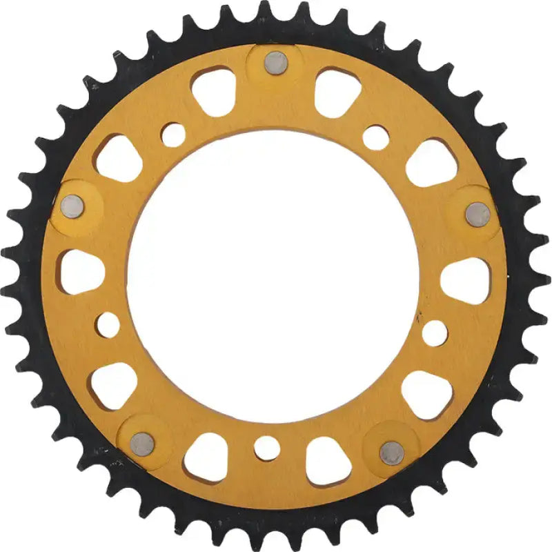 SUPERSPROX Rear Stealth Sprocket Alu/Stl 43t 530 Gld Suz/Tri for Powersports