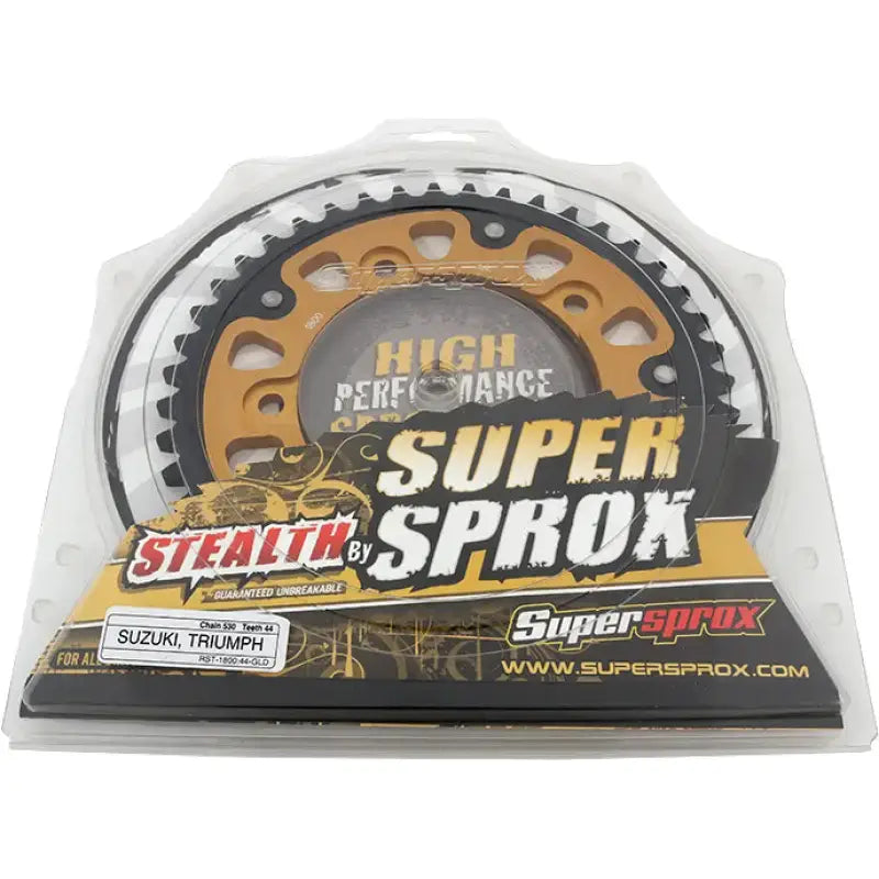 Rear Stealth Sprocket Alu/Stl 44t 530 Gld Tri 