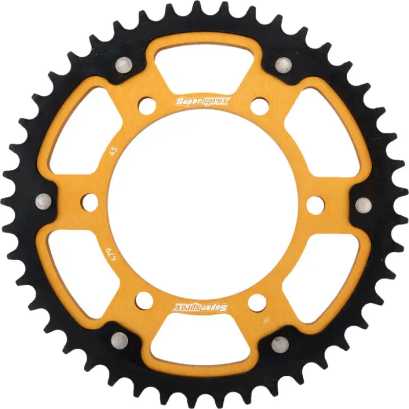 Rear Stealth Sprocket Alu/Stl 45t 530 Gld Yam 